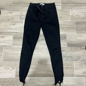 Abercrombie High Rise Super Skinny Ankle Curve Love Black- some fading